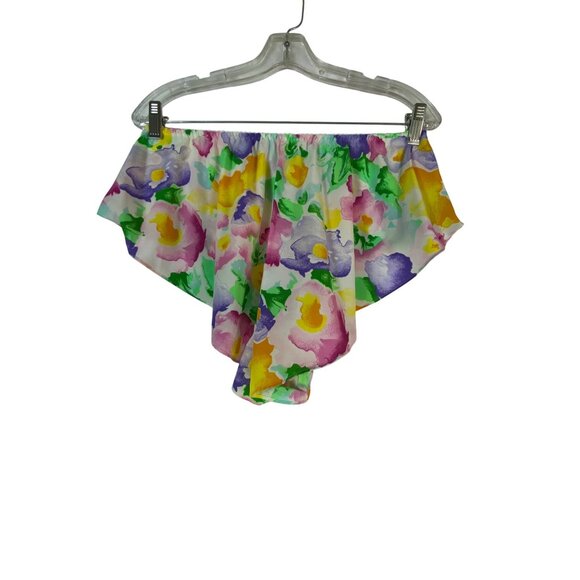 Vintage Victoria's Secret Floral‎ Two-Piece Pajama Short Set Large Eighties Rock - Picture 2 of 13